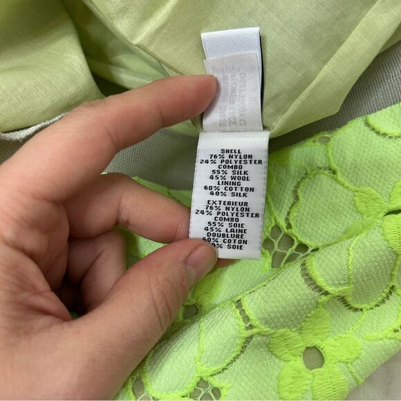 DIANE VON FURSTENBERG Lace Dress Womens Size 8 Feminine Spring Summer Floral - Picture 13 of 14